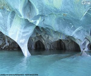 пазл Пещеры мрамора, Чили